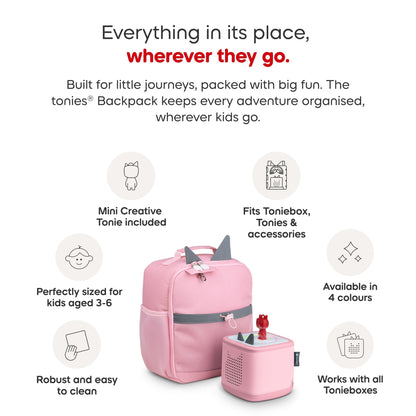 Tonies - Cloud Pink Backpack - Beanie Games