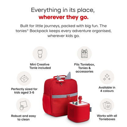 Tonies - Sunset Red Backpack - Beanie Games