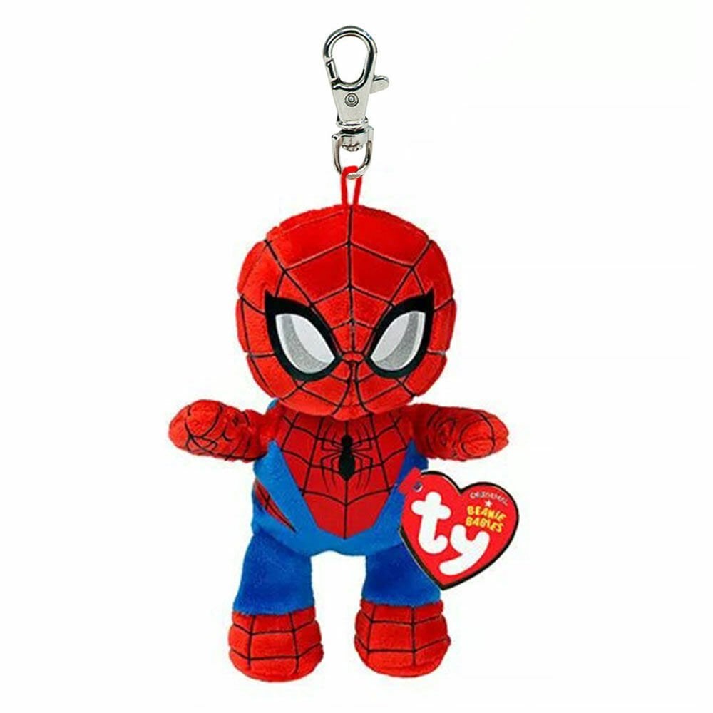 Ty Beanie Babies - Marvel Spiderman Soft Key Clip - Beanie Games