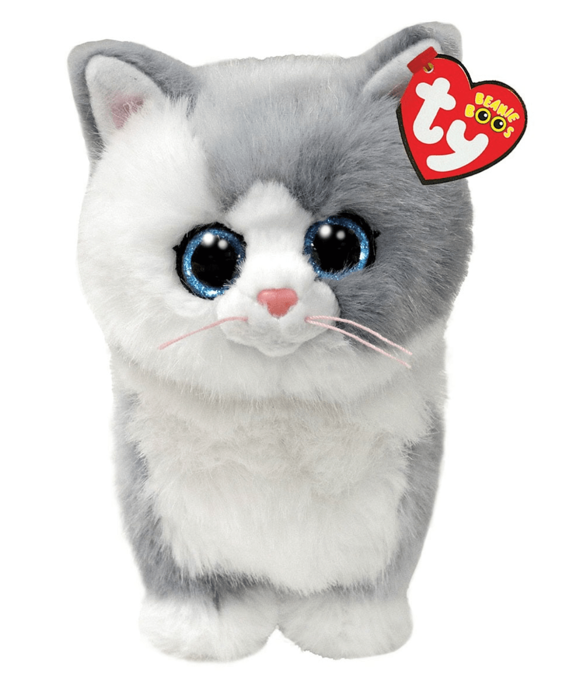 Ty Beanie Boo - Furley Cat (grey/white) - Beanie Games