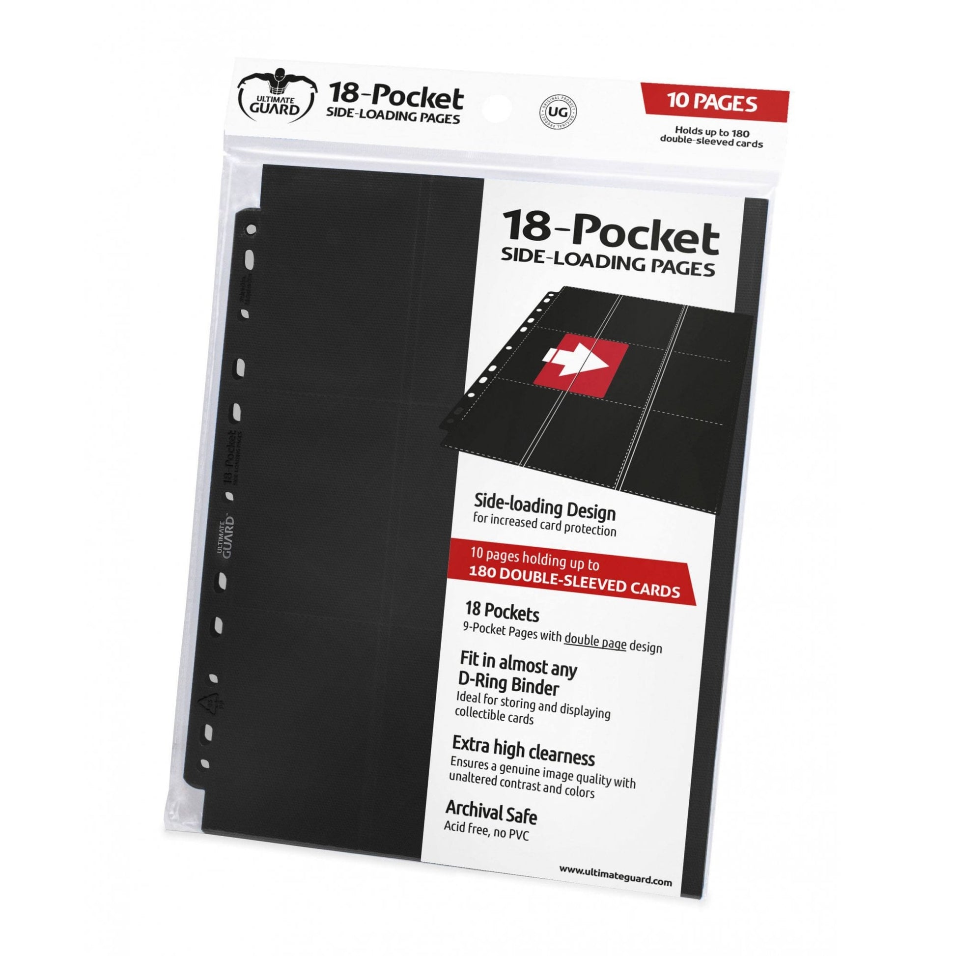 UG 18 Pocket Pages Side - Loading Black (10) - Beanie Games