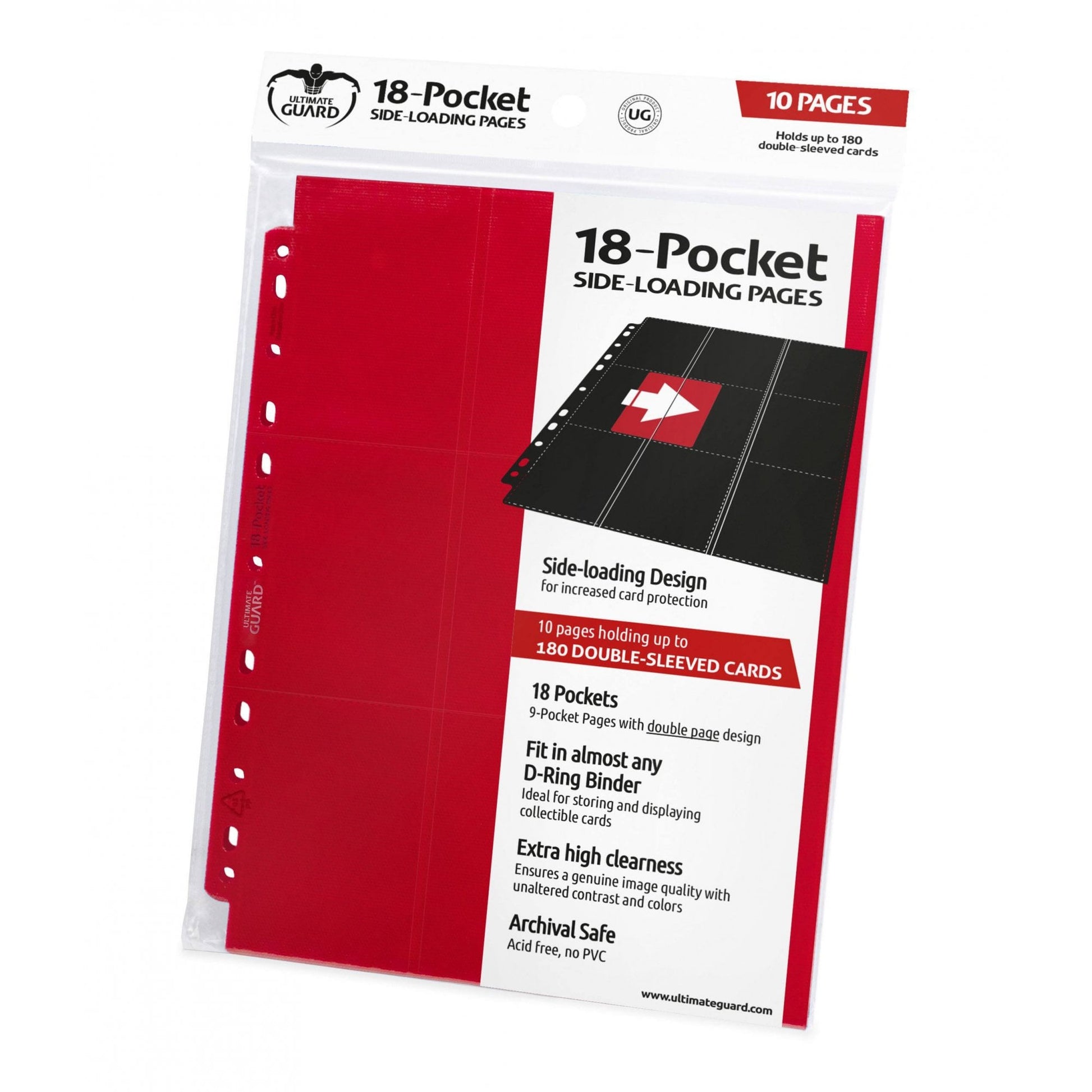 UG 18 Pocket Pages Side - Loading Red (10) - Beanie Games