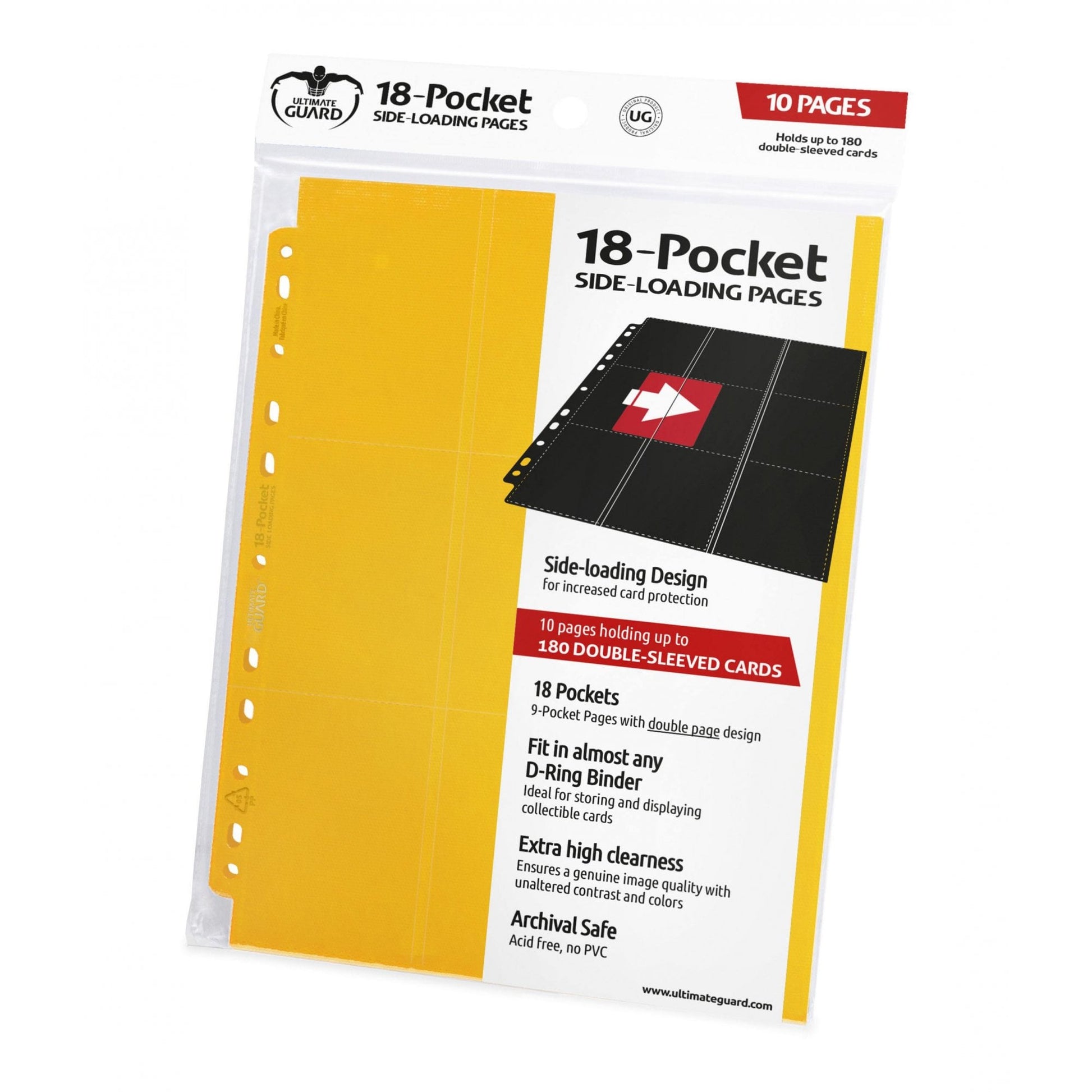 UG 18 Pocket Pages Side - Loading Yellow (10) - Beanie Games
