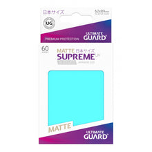 UG Aquamarine Matte Small Supreme UX Sleeves (60) - Beanie Games