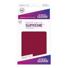 UG Burgundy Matte Small Supreme UX Sleeves (60) - Beanie Games