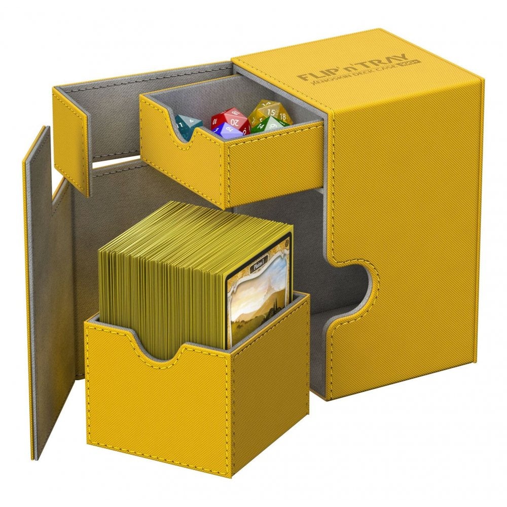 UG Flip N Tray Deck Case 100+ XenoSkin Amber - Beanie Games