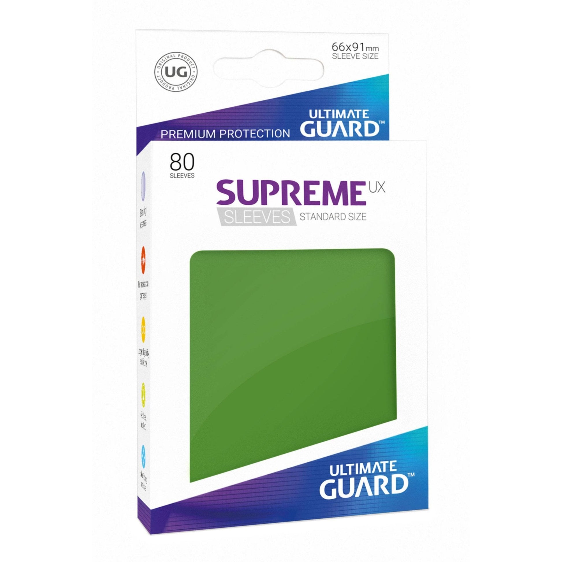 UG Green Standard Supreme UX Sleeves (80) - Beanie Games