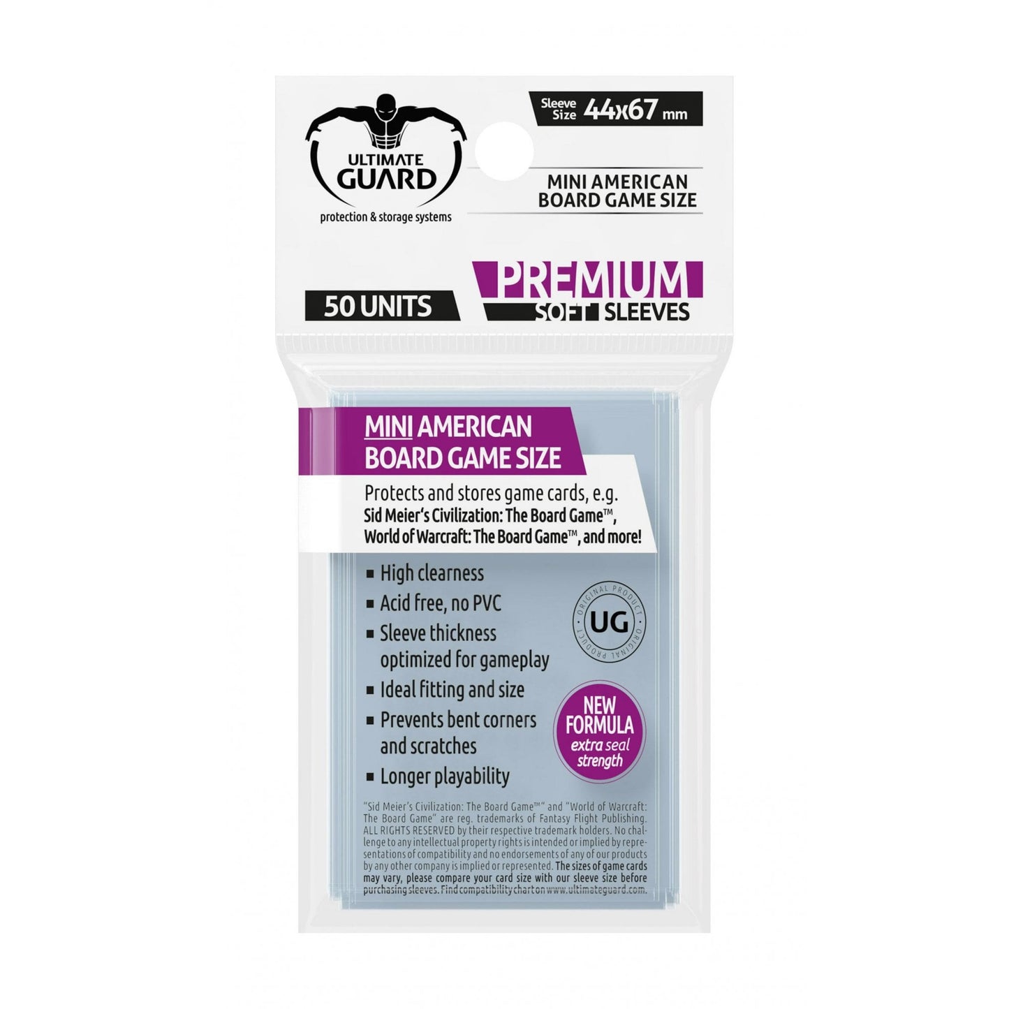 UG Mini American Premium Soft Sleeves - Beanie Games