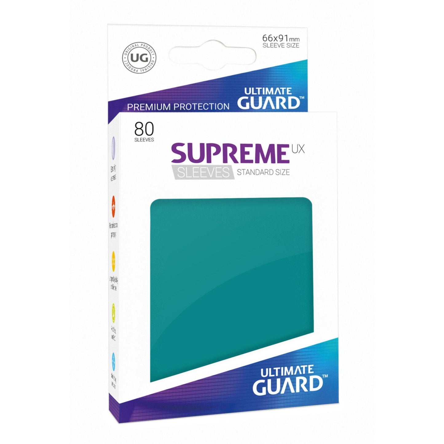 UG Petrol Blue Standard Supreme UX Sleeves (80) - Beanie Games