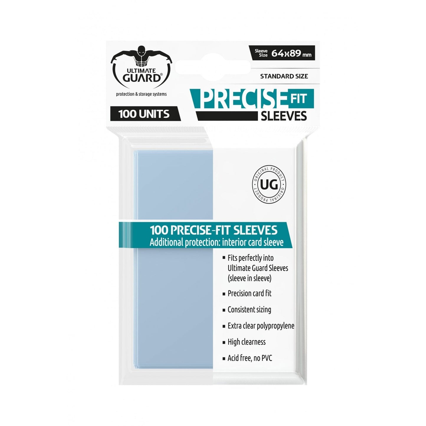UG Precise Fit Standard Clear Sleeves - Beanie Games