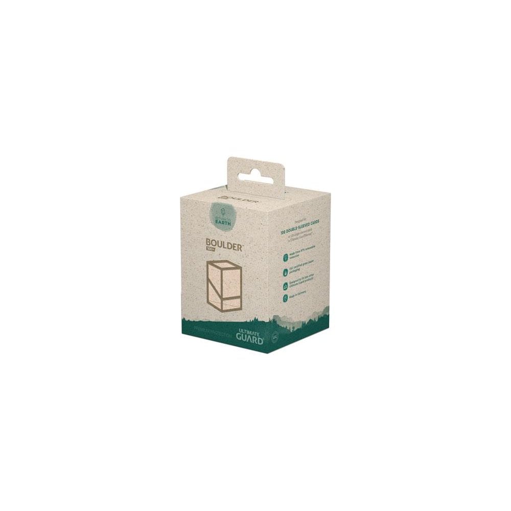 UG Return To Earth Boulder Deck Case 100+ Standard Size Natural - Beanie Games