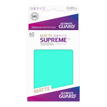 UG Turquoise Matte Small Supreme UX Sleeves (60) - Beanie Games