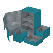 UG Twin Flip N Tray 160+ Deck Case XenoSkin Petrol Blue - Beanie Games