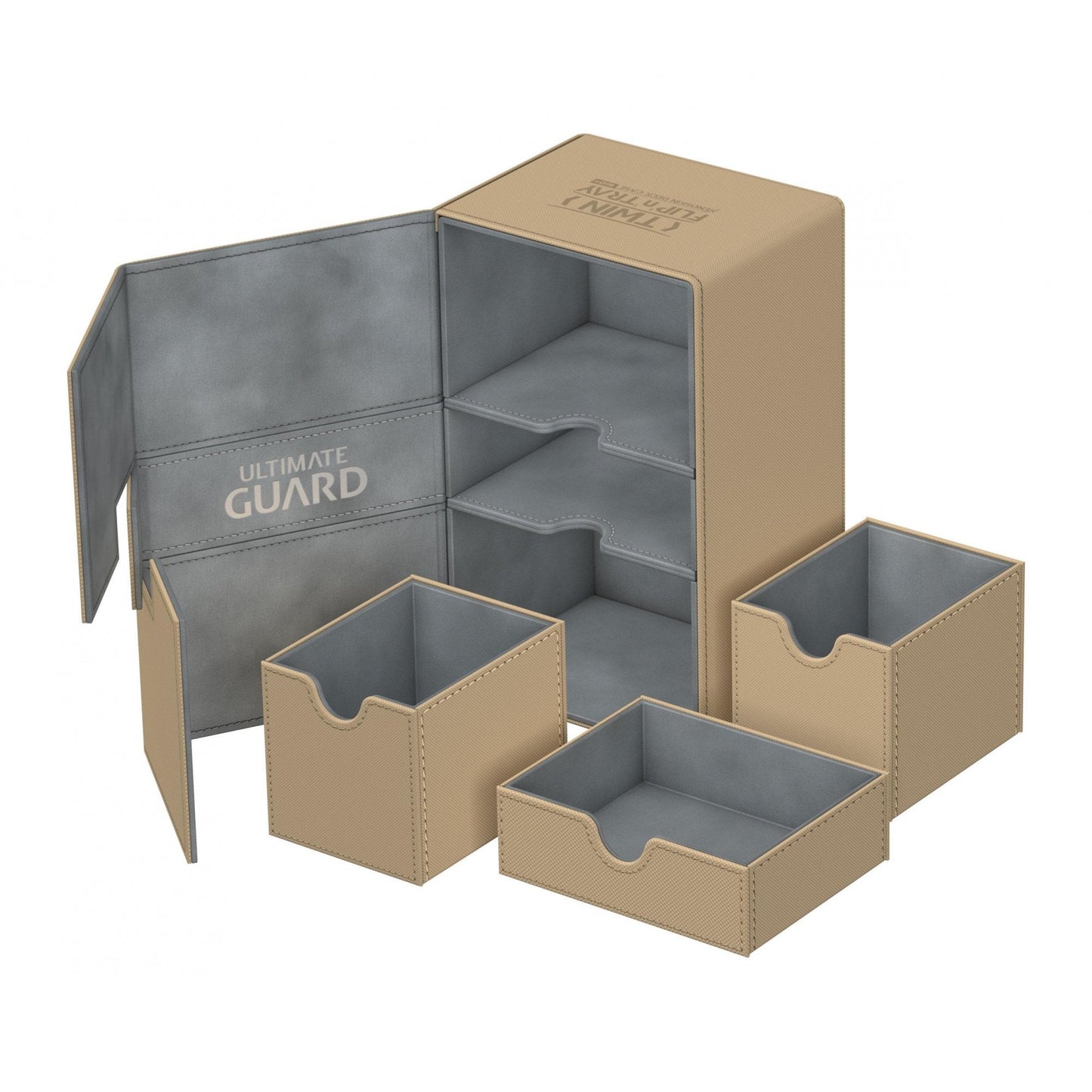 UG Twin Flip N Tray 160+ Deck Case XenoSkin Sand - Beanie Games