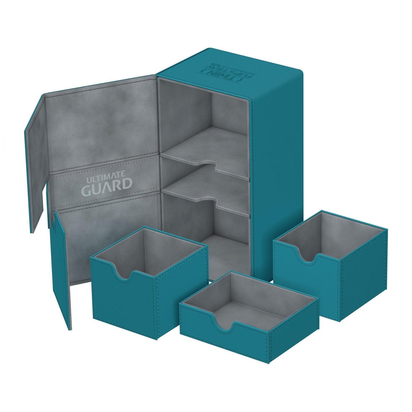 UG Twin Flip N Tray 200+ Petrol Blue Deck Case - Beanie Games