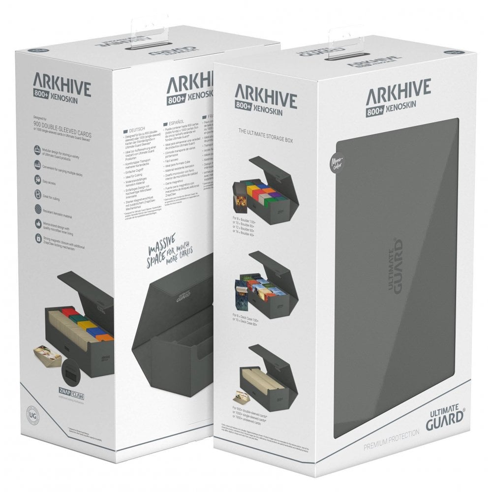 Ultimate Guard Arkhive 800+ Xenoskin - Grey - Beanie Games