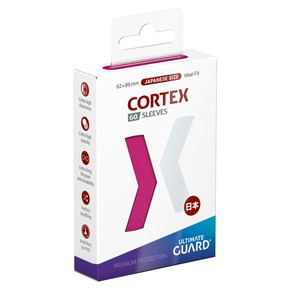 Ultimate Guard Cortex Sleeves Japanese Size (60) - Pink - Beanie Games