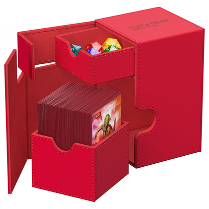 Ultimate Guard Flip`n`Tray 100+ XenoSkin Monocolor Red - Beanie Games