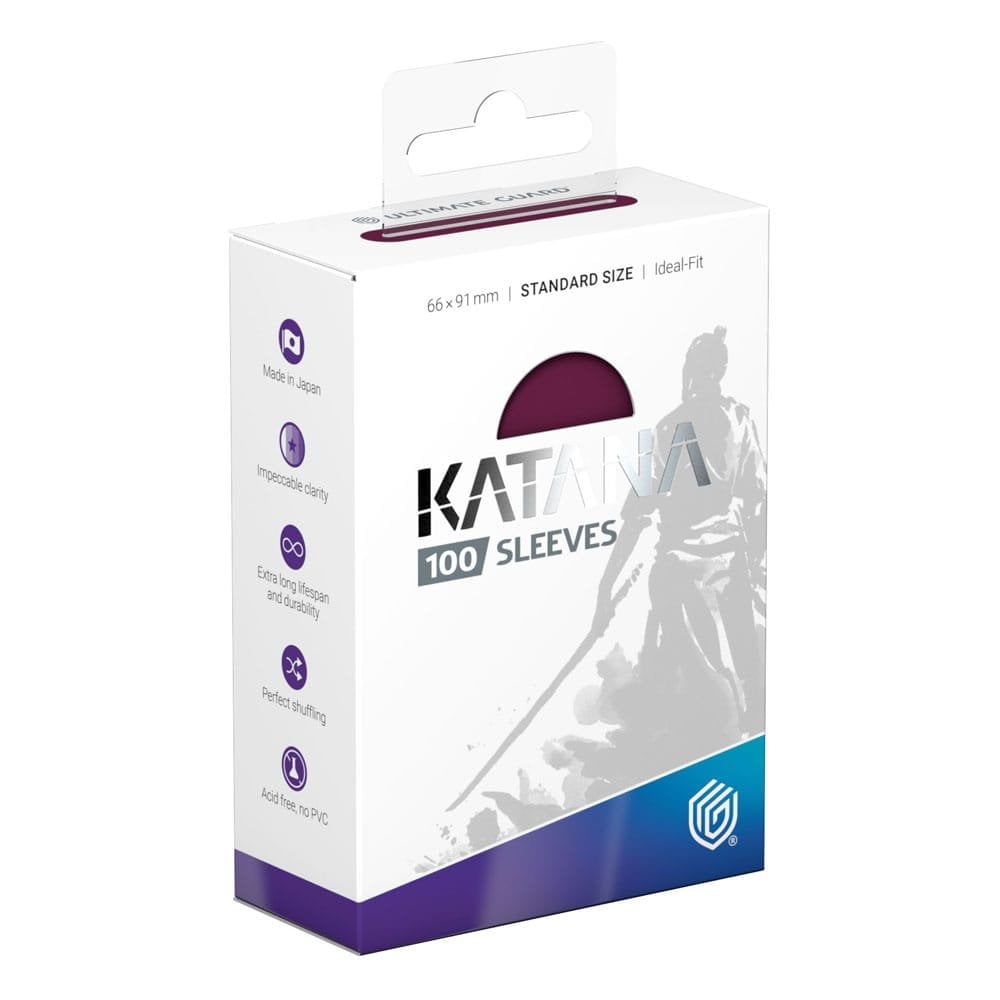 Ultimate Guard Katana Sleeves Standard Size (100) - Radiant Plum - Beanie Games