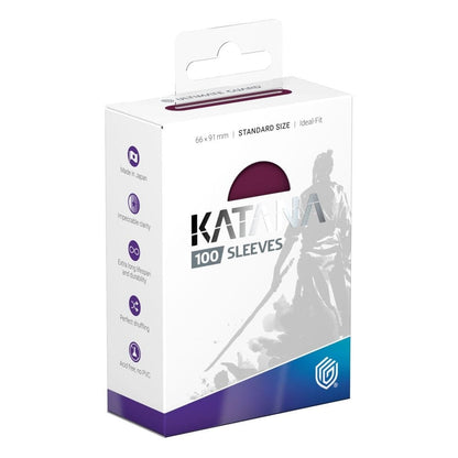 Ultimate Guard Katana Sleeves Standard Size (100) - Radiant Plum - Beanie Games