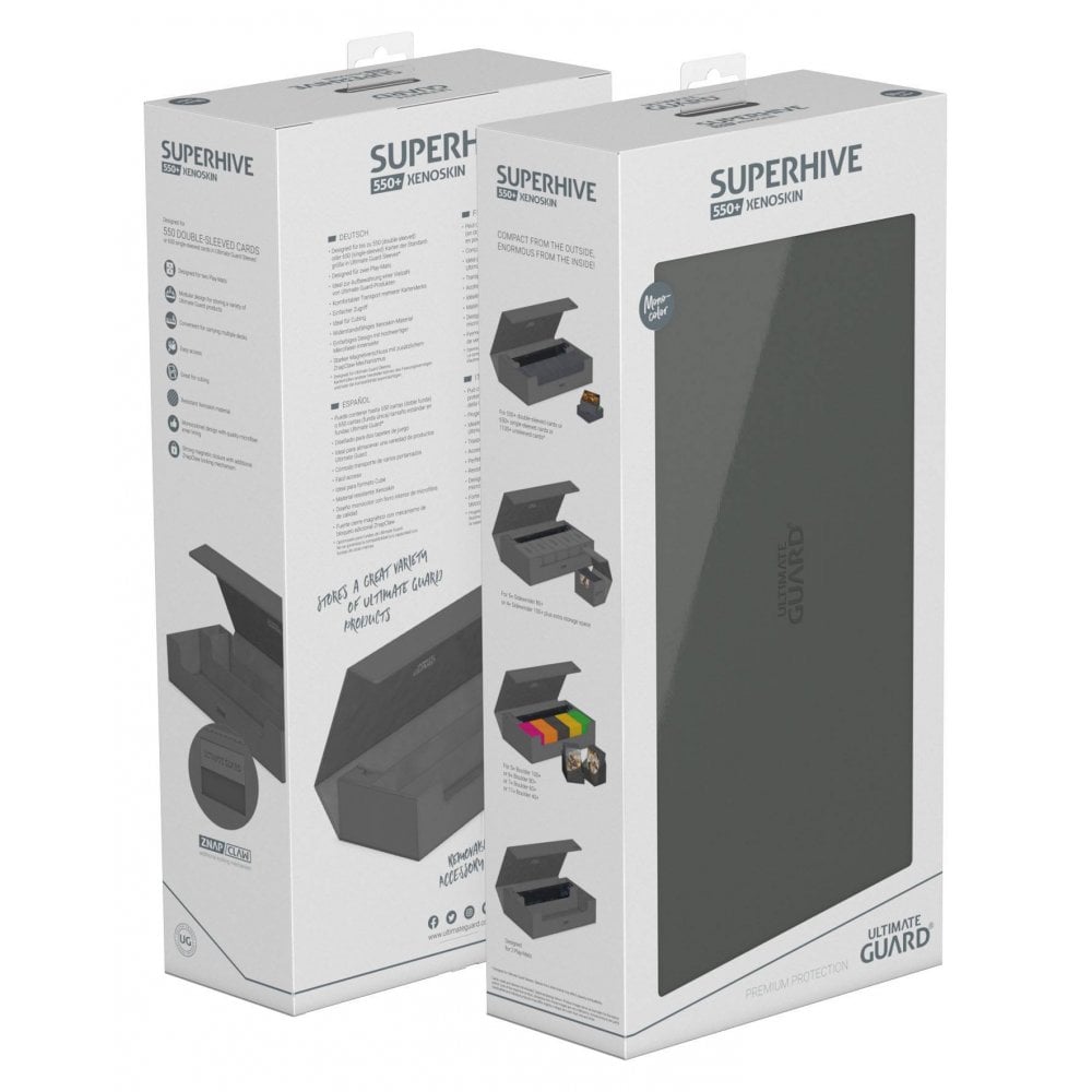 Ultimate Guard Superhive 550+ XenoSkin Monocolor Grey - Beanie Games