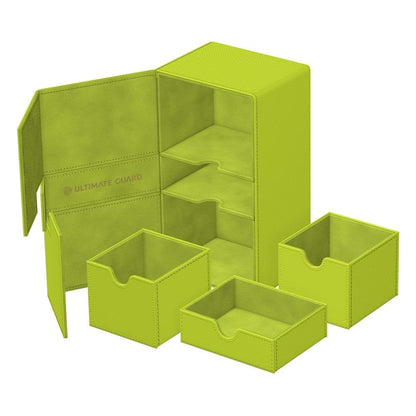 Ultimate Guard Twin Flip'n'Tray 200+ Xenoskin "Summer Edition 2025" - Lime - Beanie Games