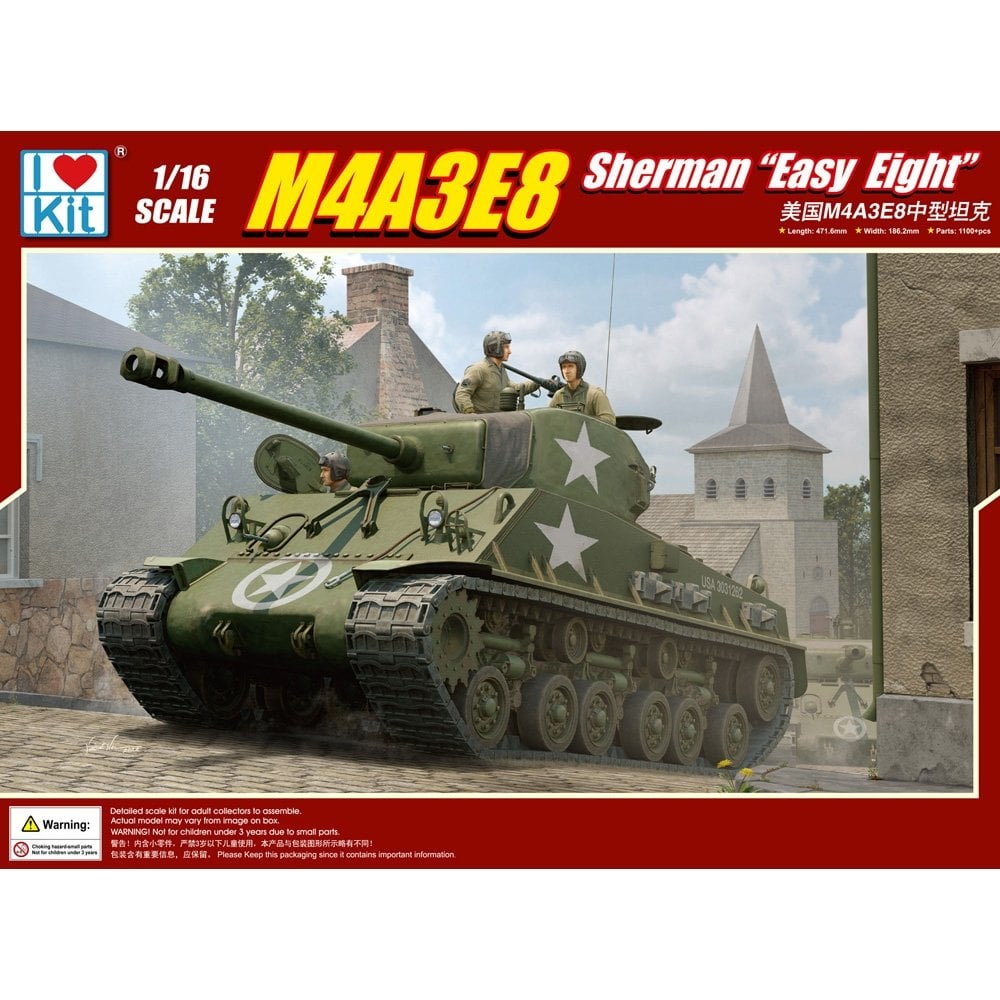 US M4A3E8 Sherman 'Easy Eight' WWII - Beanie Games