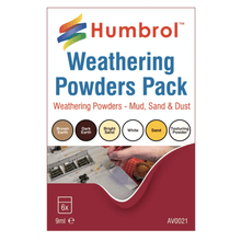 Weathering powders mixed pack - 6 x 9ml - Beanie Games
