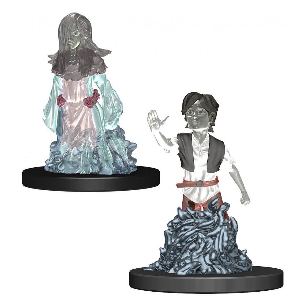 WizKids Wardlings Miniatures Ghost (Female) & Ghost (Male) - Beanie Games