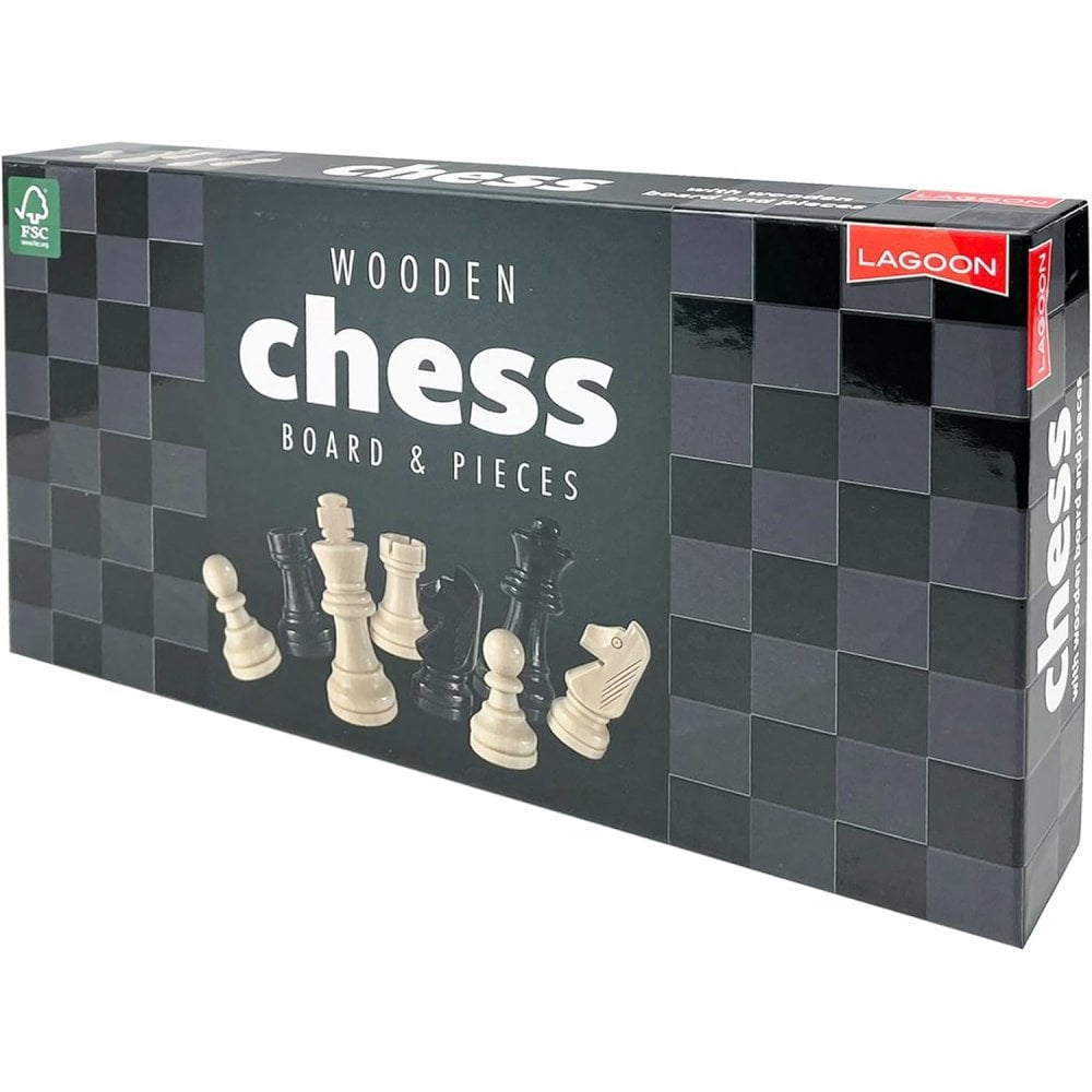Wooden Chess Board & Pieces - Beanie Games