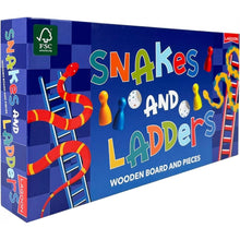 Wooden Snakes & Ladders - Beanie Games