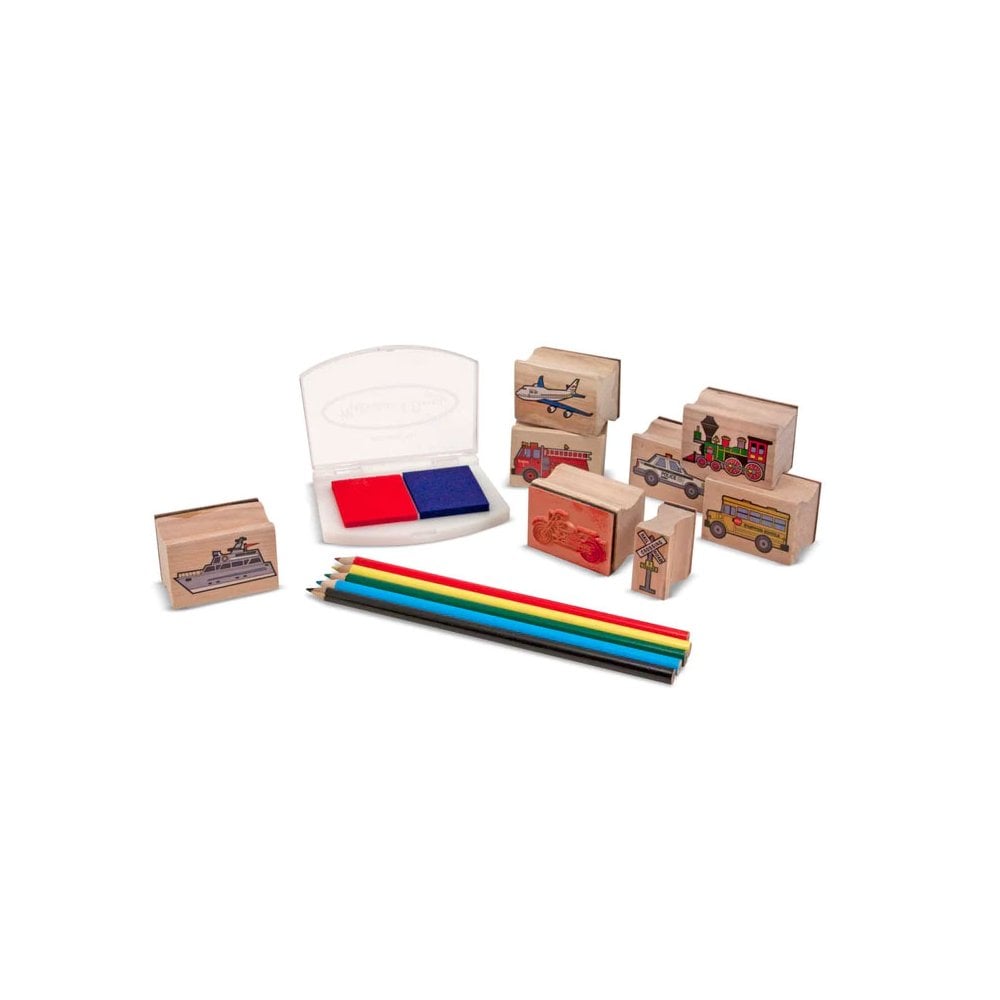 Wooden Stamp Set - Vehicles - Beanie Games