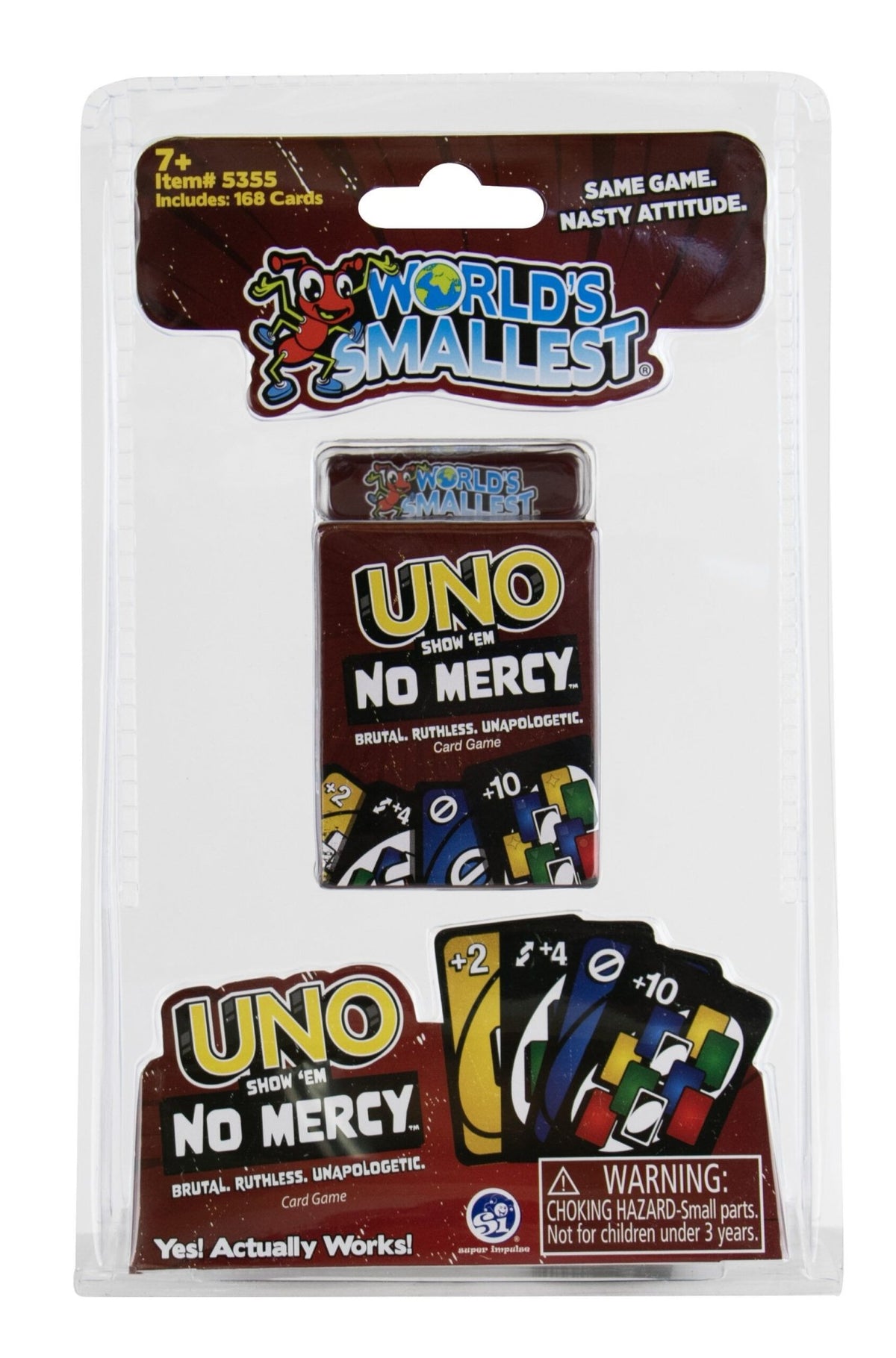World's Smallest - Uno No Mercy - Beanie Games