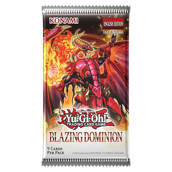 Yu - Gi - Oh! - Blazing Dominion Booster Pack - Beanie Games